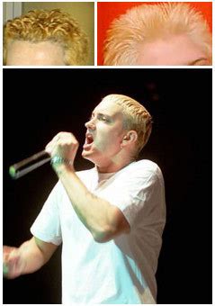 eminem green hair|eminem bleached hair.